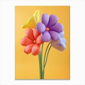 Dreamy Inflatable Flowers Lilac 4 Canvas Print