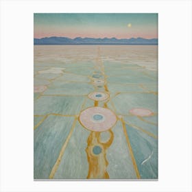 Salt Flats Landscape Canvas Print