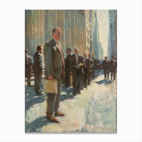 Man On The Street Canvas Print