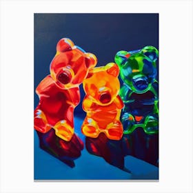 Gummy Bears Oil Painting Canvas Print