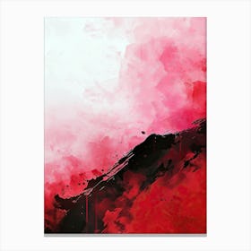 Abstract Red Painting, Minimalism Canvas Print