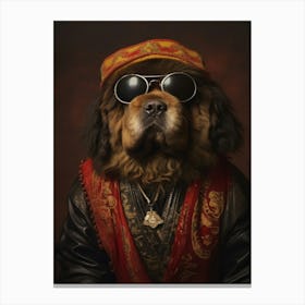 Gangster Dog Tibetan Mastiff Canvas Print