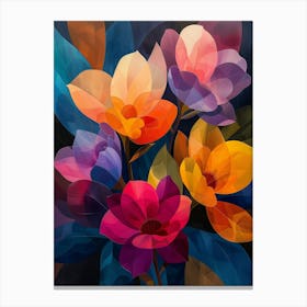 Abstract Flowers 4 Canvas Print