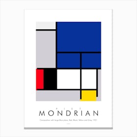 Mondrian Comp 1921 Canvas Print