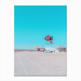 Roy's Motel & Cafe On Route 66 In Amboy California Canvas Print