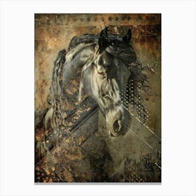 Poster Horse Wild Animal Illustration Art 06 Canvas Print