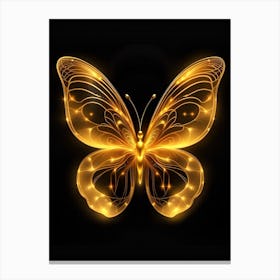 Golden Butterfly 1 Canvas Print