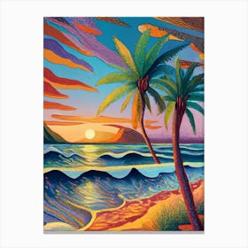 Hawaiian Sunset 2 Canvas Print