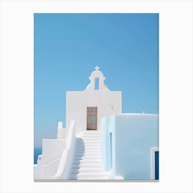 Greek island church Canvas Print