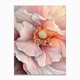 Pink Poppy Flower Canvas Print