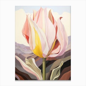 Tulip 4 Flower Painting Canvas Print