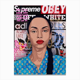 Sade Adu Canvas Print