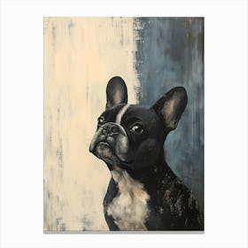 Minimal Frenchie 2 Canvas Print