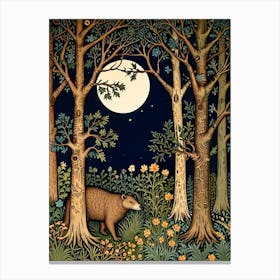 William Morris Bear In The Woods Canvas Print