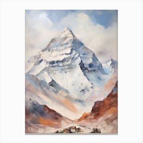 Mount Everest Nepal Tibet 5 Mountain Painting Canvas Print