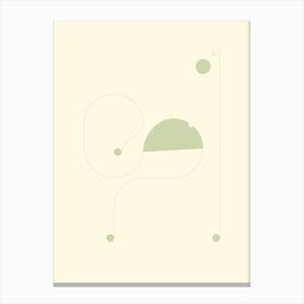 Minimalist snail arbres poster Canvas Print