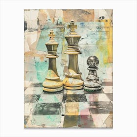 Kitsch Chess Collage 2 Canvas Print