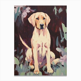 A Rhodesian Ridgeback Dog Painting, Impressionist 4 Canvas Print