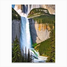 Takakkaw Falls, Canada Majestic, Beautiful & Classic (2) Canvas Print