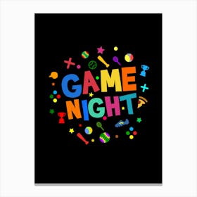 Game Night Canvas Print