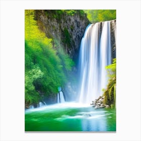 Skradinski Buk Waterfall, Croatia Realistic Photograph (3) Canvas Print