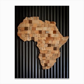 Africa Map Canvas Print