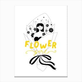 Flower Girl Canvas Print