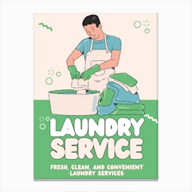 Laundry Service Canvas Print