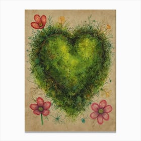 Heart Of Moss Canvas Print