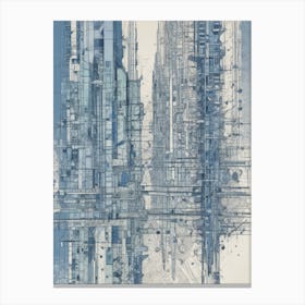 Futuristic City 8 Canvas Print