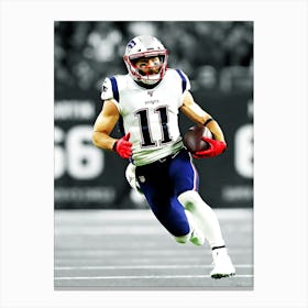 Julian Edelman Of The New England Patriots Canvas Print