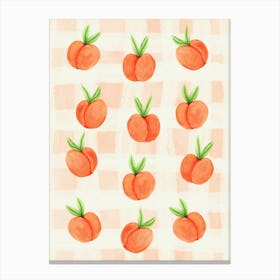 Peaches, Peach Fuzz Canvas Print