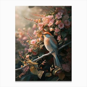 Bird In The Garden Canvas Print