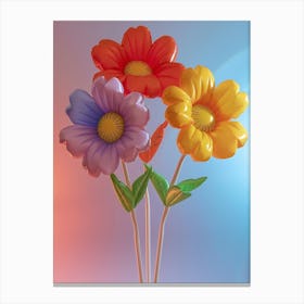 Dreamy Inflatable Flowers Marigold 1 Canvas Print
