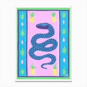 Original Pineapple Snake Canvas Print