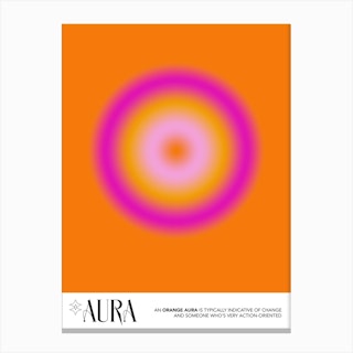 Aura Orange Canvas Print