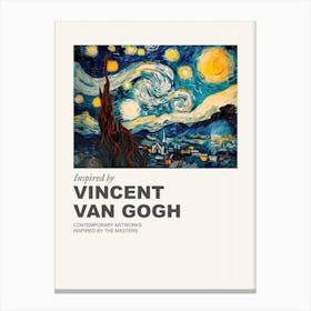 Museum Poster Inspired By Vincent Van Gogh 13 Canvas Print