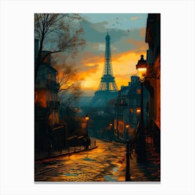 Paris At Dawn Canvas Print