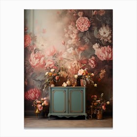 Shabby chic room Canvas Print