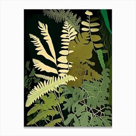 Himalayan Maidenhair Fern Rousseau Inspired Canvas Print