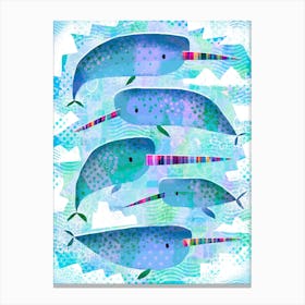 Narwhals Canvas Print