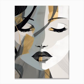 Gold And Black 10 Canvas Print