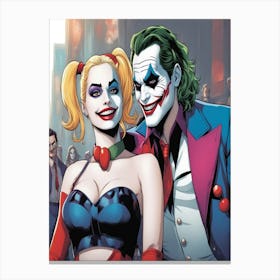 Harley Quinn & Joker Canvas Print