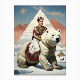 Frida's Pyramids Canvas Print