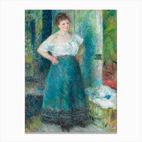 The Laundress, Pierre Auguste Renoir Canvas Print
