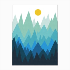 Geometric forest Canvas Print