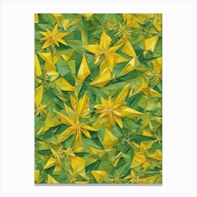 Origami Flowers Canvas Print