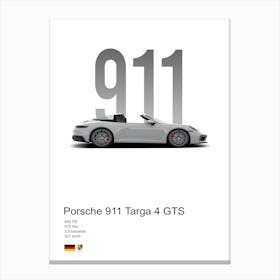 911 Targa 4 Gts Porsche Canvas Print