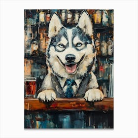 Husky Bar Canvas Print