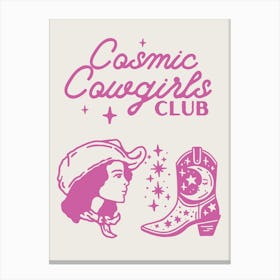 Cosmic Cowgirls Club 1 Canvas Print